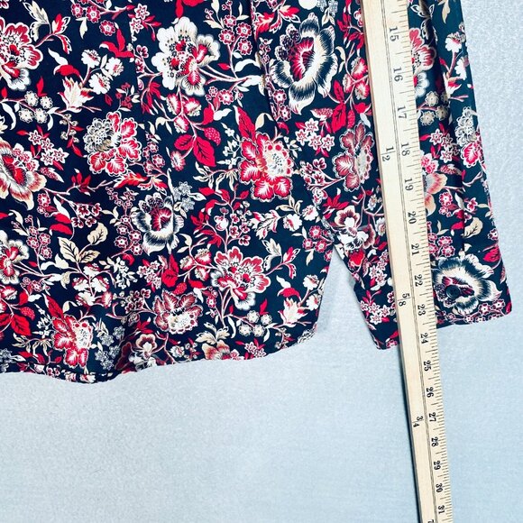 Foxcroft Shirt Womens 16 Pink Cotton Non-Wrinkle Button Up Blouse - Picture 11 of 12